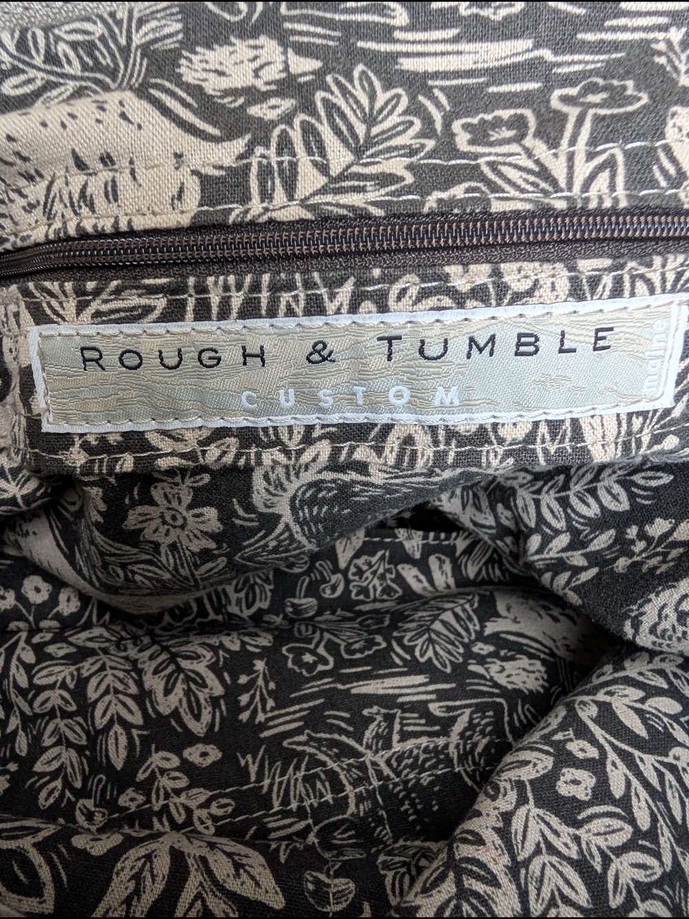 NWOT Rough & Tumble CUSTOM- Duffel Single Zip 3-in-1 Hobo Lamb Leather Gold/Pink - Picture 9 of 15